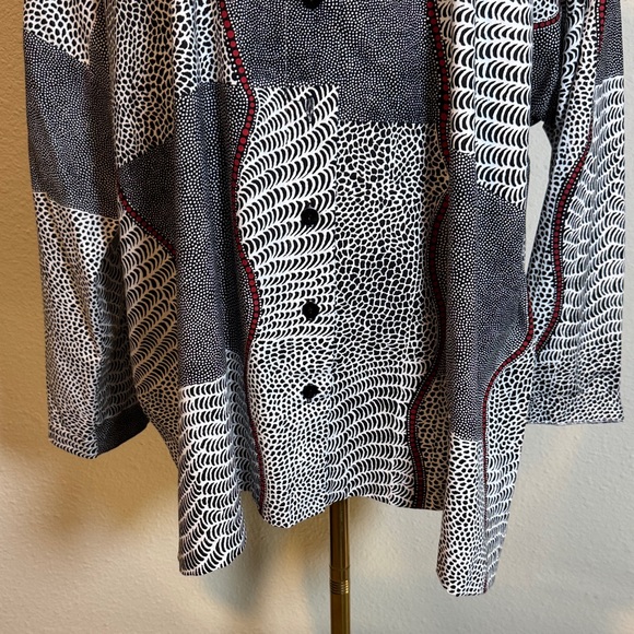 NWT Staples Button-Up Boxy Dolman Sleeve Blouse Oversized size Medium - Picture 4 of 15